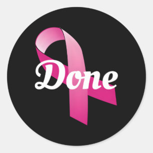 Sticker Rond Dernière Journée De Chimiothérapie Radiation Cance