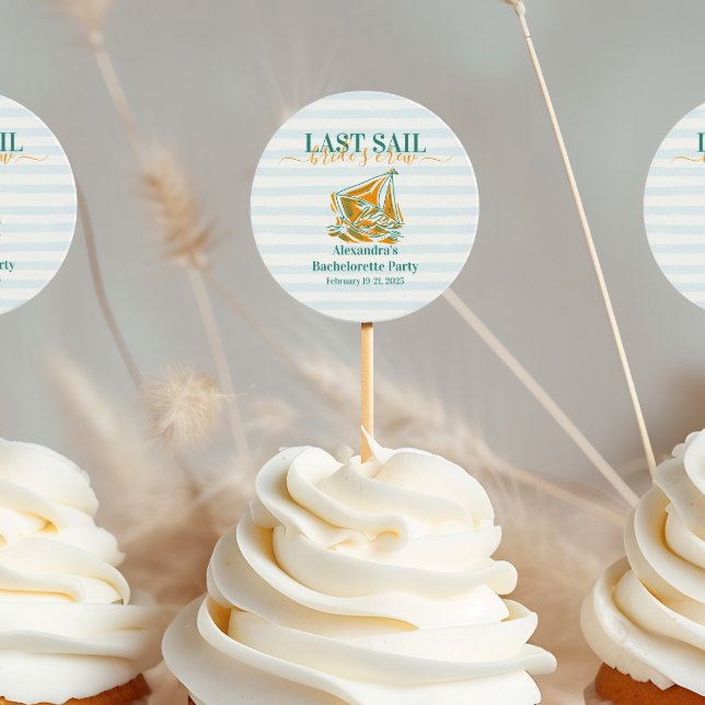 Sticker Rond Dernière voile avant la soirée d'enterrement de vi (Créateur téléchargé)