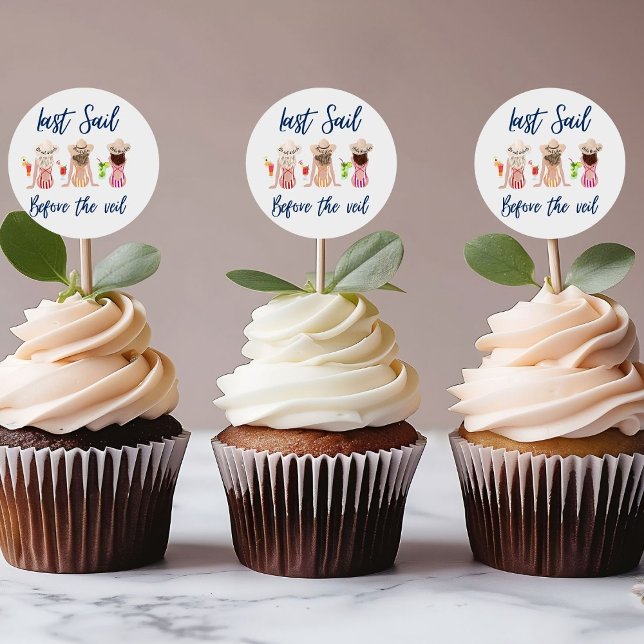 Sticker Rond Dernière Voile Avant La Veillée de Mariage Fille B (Créateur téléchargé)