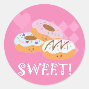 Sticker Rond Des bonbons - Des beignets !