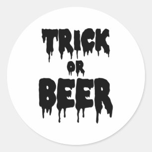 Sticker Rond des bonbons ou de la bière