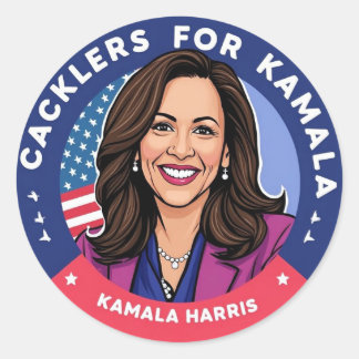Sticker Rond Des Cackers Pour Kamala