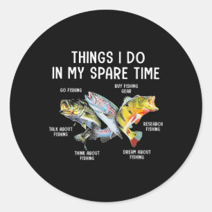 Sticker Rond Des Choses Que Je Fais Dans Mon Temps De Rechange