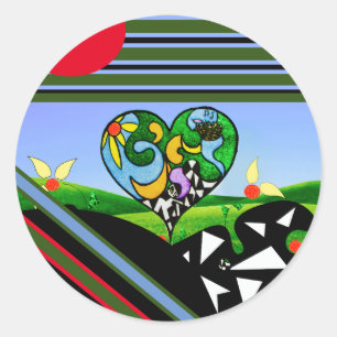 Sticker Rond DES CRÉATIFS DE SOLEIL ! Tablier