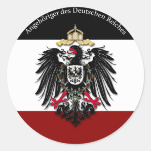 Sticker Rond DES Deutschen Reiches d'Angehöriger