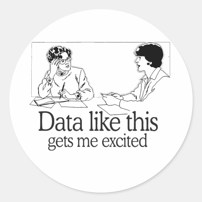 STICKER ROND DES DONNÉES COMME ÇA M'EXCITENT (Devant)