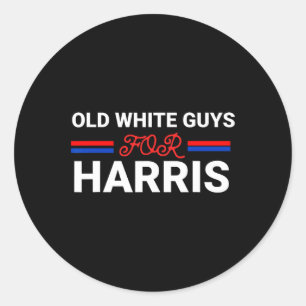 Sticker Rond Des Gars Blancs Pour Harris Kamala