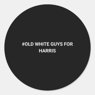 Sticker Rond Des Gars Blancs Pour Harris Kamala 1