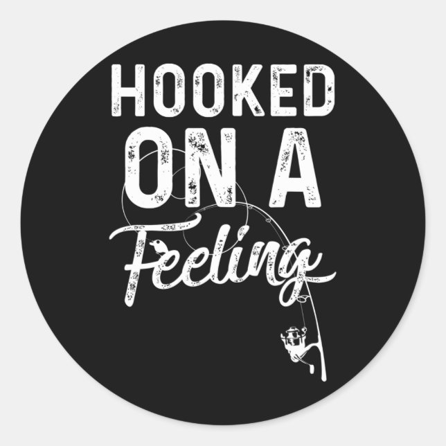 Sticker Rond Des Hommes Accrochés Sur Une Rangée De Sentiments  (Devant)