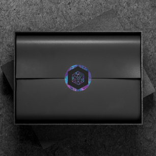 Sticker Rond Dés RPG   Nebula Imaginaire Retro Tabletop PnP Gam