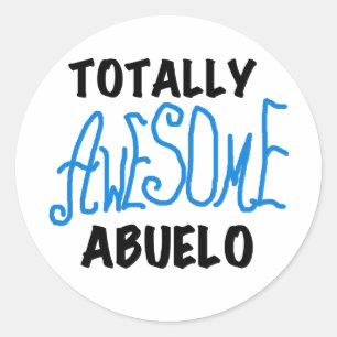 Sticker Rond Des tee-shirts et des cadeaux Abuelo absolument gé