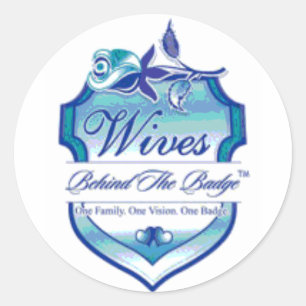 Sticker Rond Des Villes Derrière L'Insigne
