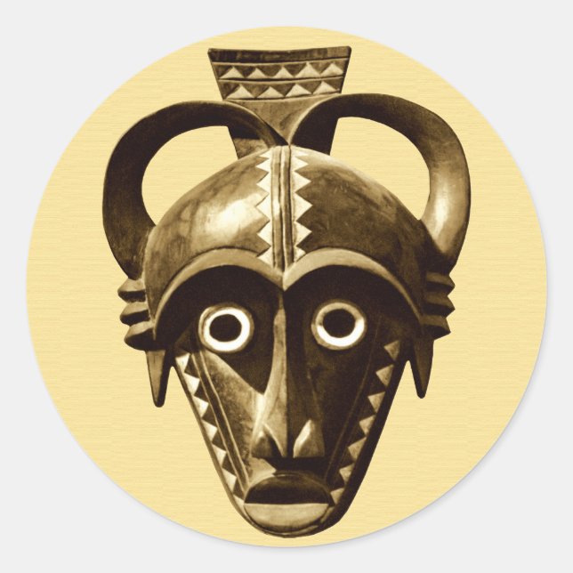 Sticker Rond Design africain #11 @ Stylnic (Devant)