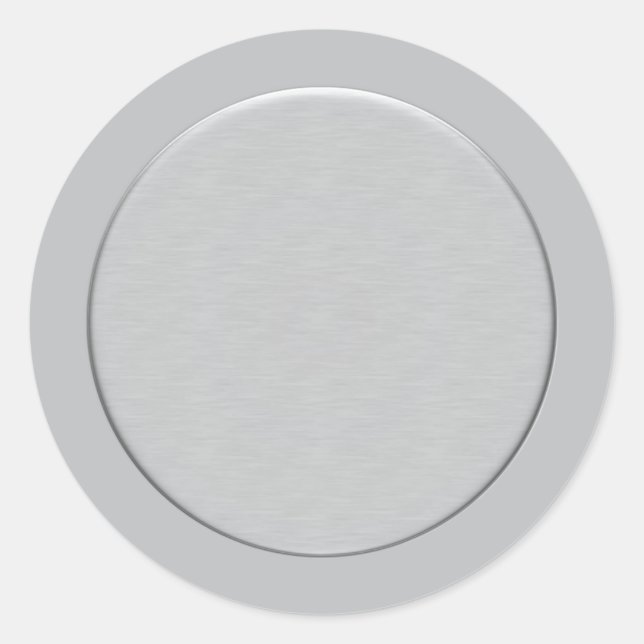 Sticker Rond Design argenté (Devant)