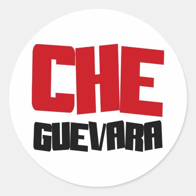 Sticker Rond Design Che Guevara (Devant)
