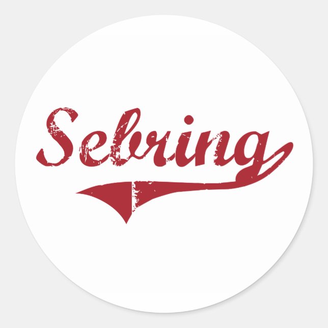 Sticker Rond Design classique de Setake Ohio (Devant)