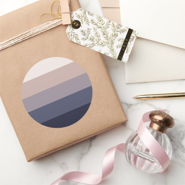 Sticker Rond Design, contemporain, poli et personnalisable (Cadeaux)