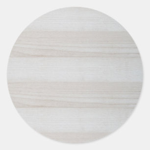 Sticker Rond Design élégant Nature Blank Wood Modèle tendance