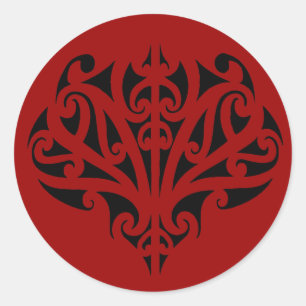 Sticker Rond Design maori