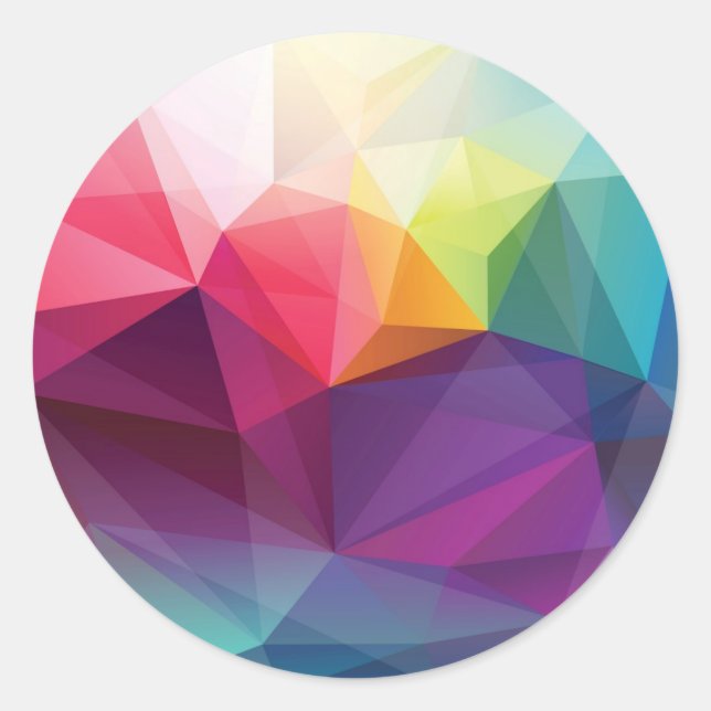 Sticker Rond Design moderne (Devant)