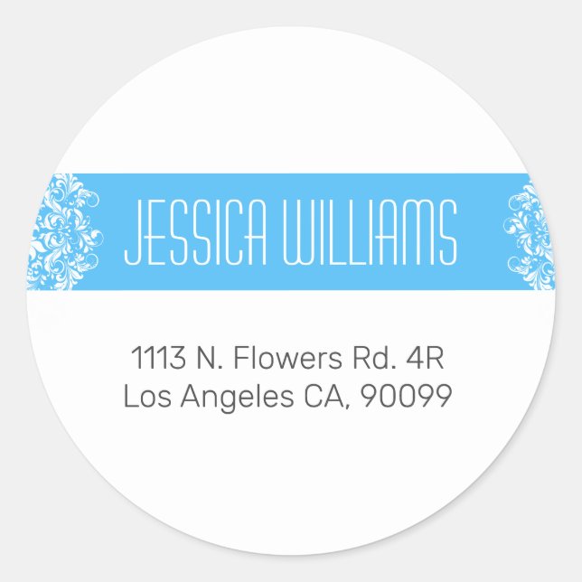 Sticker Rond Design moderne avec accent vintage (Devant)