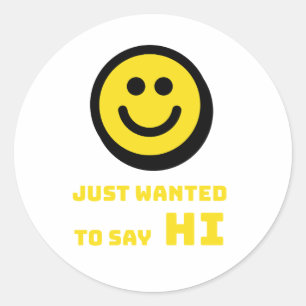 Sticker Rond Design souriant