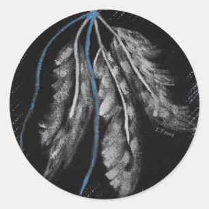 Sticker Rond Designs amérindiens