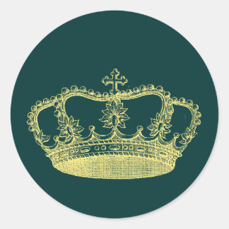 Sticker Rond Designs de la Couronne