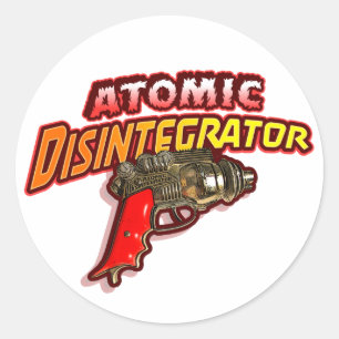 Sticker Rond Désintégrateur atomique