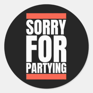 Sticker Rond Désolé Drôle Pour La Fête Halloween Anniversaire C
