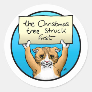 Sticker Rond Désolé Kitty