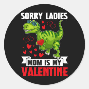 Sticker Rond Désolé, Maman, Ma Saint Valentin Pour Toddler Par