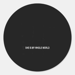 Sticker Rond Désolé mesdames je suis marié femme géniale à crev