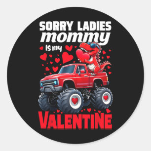 Sticker Rond Désolé Mesdames Maman Est Mon Jour De La Saint Val
