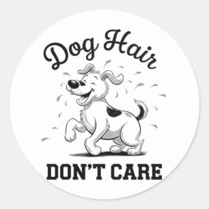 Sticker Rond Dessin amusant pour les amoureux des animaux