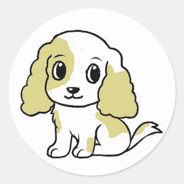 Sticker Rond dessin animé sur citron (Devant)