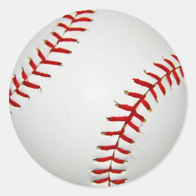 Sticker Rond Dessin Dessiné Baseball Américain (Devant)