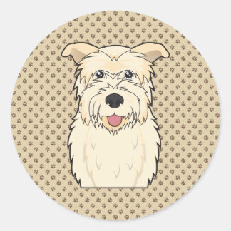 Sticker Rond Dessin d'Imaal Terrier