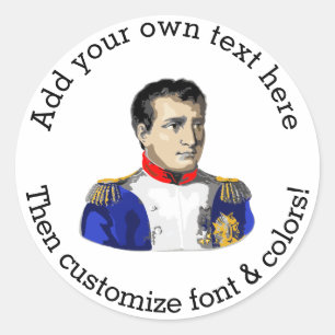 Sticker Rond Dessin Napoléon