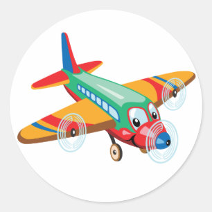 Sticker Rond dessin sur avion