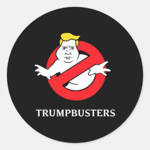 Sticker Rond Destructeurs de Trump Anti Trump Pas de Trump Arrê