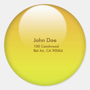 Sticker Rond Détacheurs d'enveloppes à bouton doré