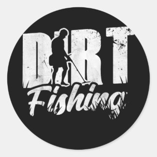 Sticker Rond Détecteur de détection de métal de la pêche direct