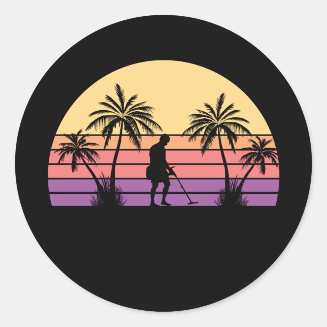 Sticker Rond Détecteur de métaux Sondeln (Devant)