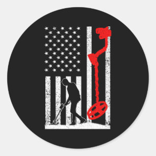 Sticker Rond Détecteur Métal Pour Chasse Au Trésor Détection