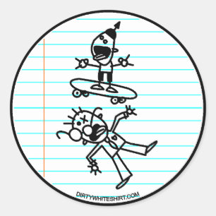 Sticker Rond Détruire