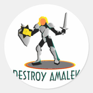 Sticker Rond Détruisez Amalek
