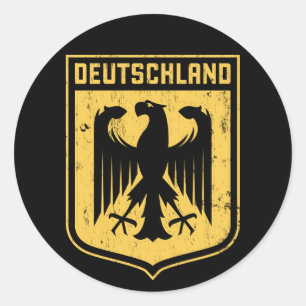 Sticker Rond Deutschland Eagle - Armoiries allemandes