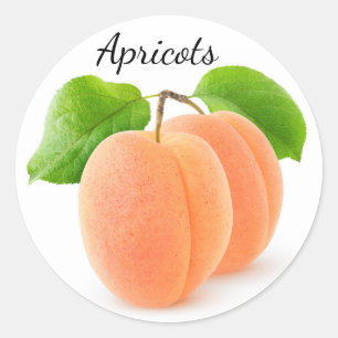 Sticker Rond Deux abricots