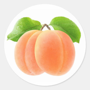 Sticker Rond Deux abricots
